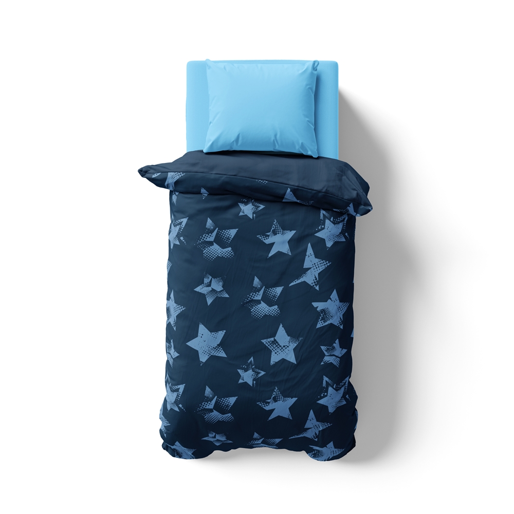 Navy Stars Premium Printed Comforter