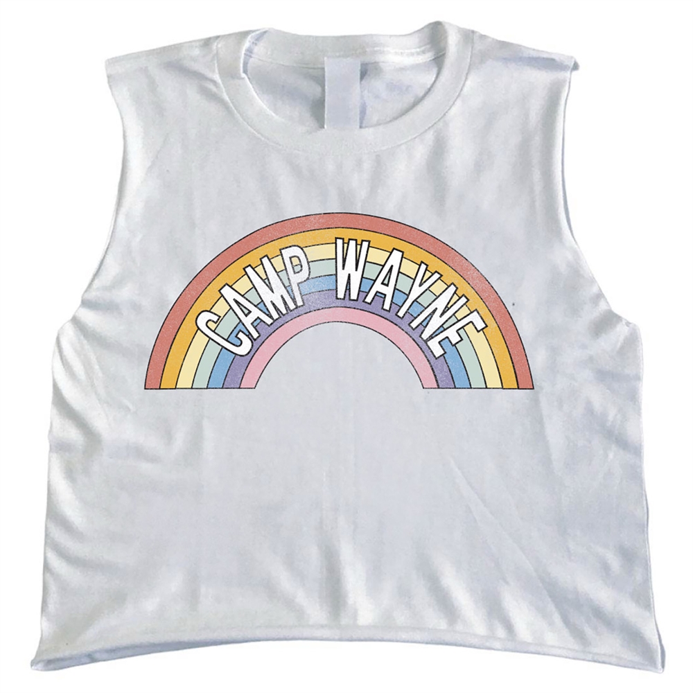 Custom Bar Distressed Multi-Color Rainbow Tank