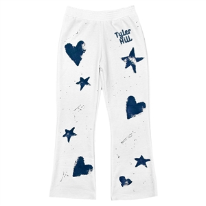 Firehouse Splatter Painted Fleece Flare Sweatpant