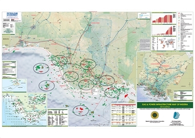 Gas & Power Infrastructure Map of Nigeria, 2015 edition