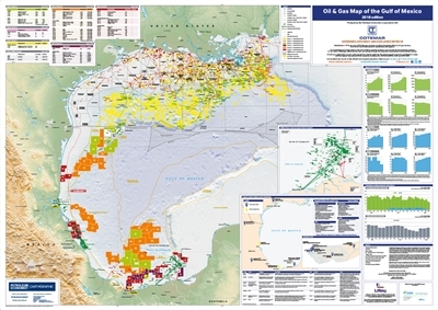 Oil & Gas Map of The Gulf of Mexico, 2018 edition