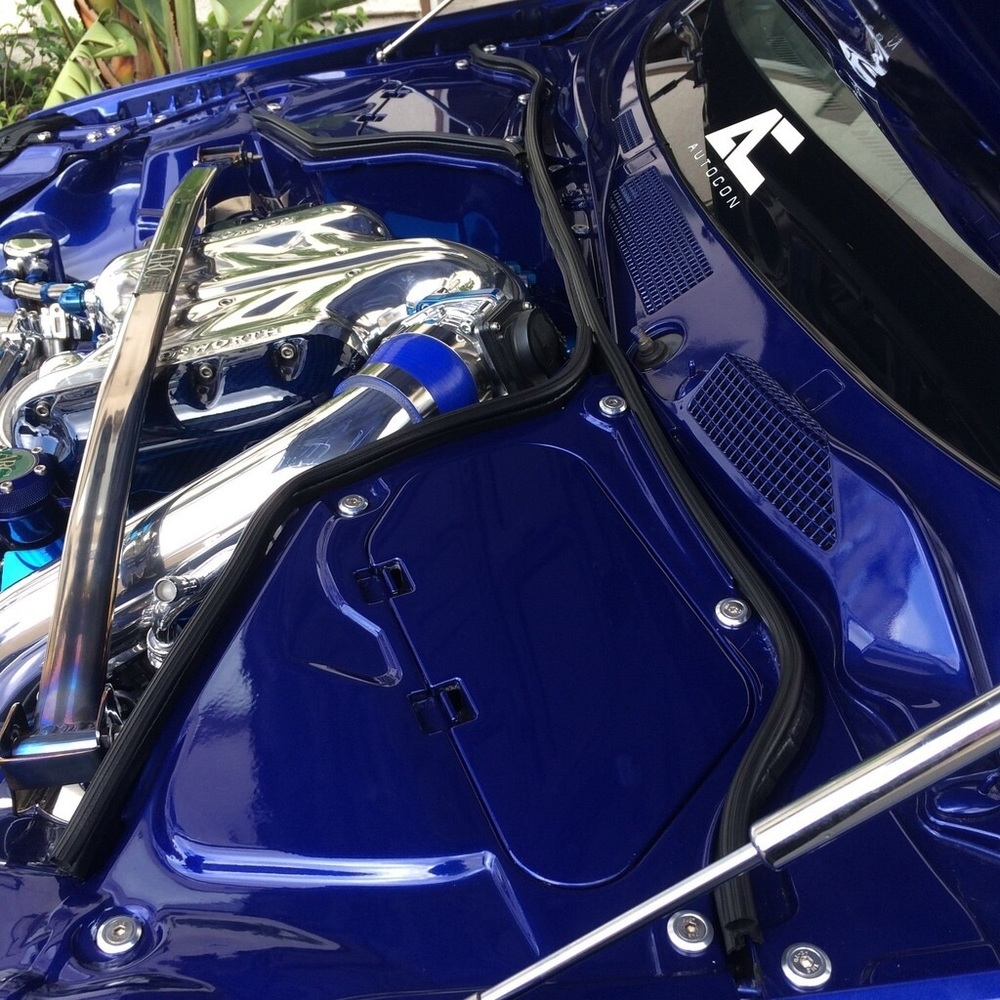 350Z VQ engine harness cover (Titanium, Black or Chromed)