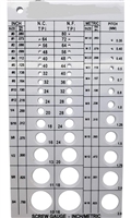 Bolt Measuring Tool Card