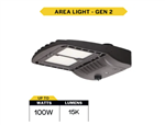 Halco 25400 SekTor G2 LED area light with selectable wattage and color temperature bronze finish