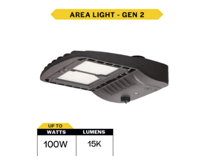 Halco 25400 SekTor G2 LED area light with selectable wattage and color temperature bronze finish