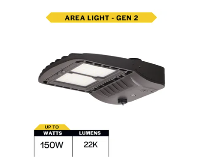 Halco 25401 SekTor G2 LED area light with selectable wattage and color temperature bronze finish