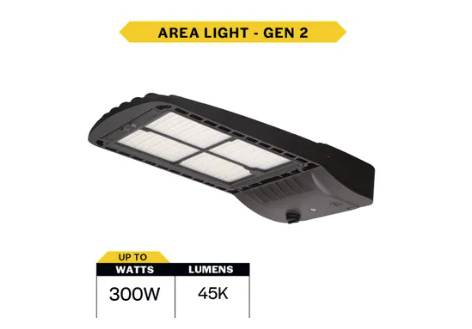 Halco 25403 SekTor G2 LED area light with selectable wattage and color temperature bronze finish