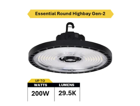 Halco 37312 ERHB Gen 2 LED round high bay with selectable wattage and color temperature