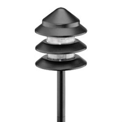 8301-9202-01 | Malibu Three Tier Pagoda Light - 7 watt Black | USALight.com