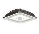 NaturaLED 9742 slim LED canopy fixture 100W selectable CCT black finish