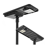 NaturaLED 9806 solar LED area light 80W 5000K with slip fitter mount black finish