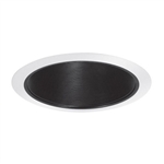 AF640P-WH | 6" Deep Self Flange Air Shut Baffle - White | USALight.com