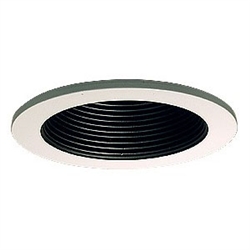 B1301P-WH | 3" Ring with Baffle Trim - Regressed | USALight.com