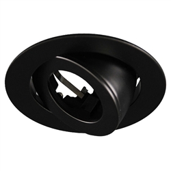 B1312BK | 3" Eyeball Trim - Gimbal Ring - Black | USALight.com