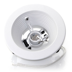 B1413W-WH | 4" Adjustable White Spot Holder | USALight.com