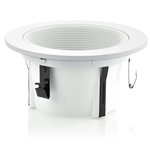 B401W-WH | 4" Stepped Baffle Trim - Regressed | USALight.com