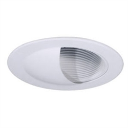 B406W-WH | 4" Ring Baffle Trim - Regressed Wall Wash | USALight.com