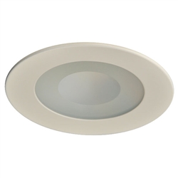 B462W-WH | 4" Reflector Shower Trim with Semi-Frosted Lens | USALight.com