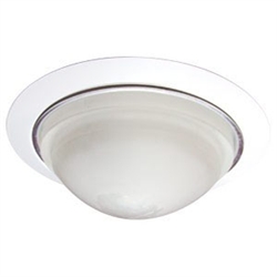 B504WH | 5" Shower Trim - Frosted Dome Lens | USALight.com