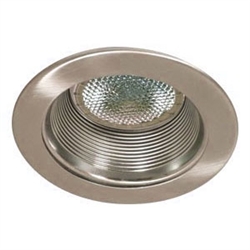 B530SN-SN | 5 Inch Air Tight Stepped Baffle Trim - Satin | USALight.com