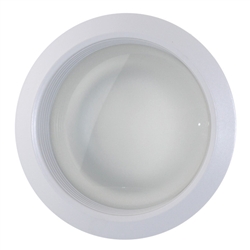 B725W-WH | 6" Baffle Trim - Opalescent Lens | USALight.com