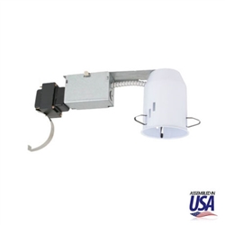 US-R-EC330 | 3" Low Voltage Non-IC Remodel Recessed Housing w/ Magnetic Transformer | USALight.com