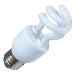 CF7S-27K | Mini Compact Fluorescent Bulb - 7 watt 27K - Spiral | USALight.com