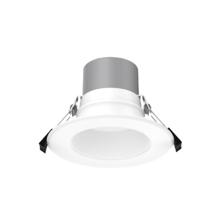 Lotus DL254-4-16W-M-A5C5 4 in regressed commercial LED downlight with 5-CCT & Wattage Selectable, white finish
