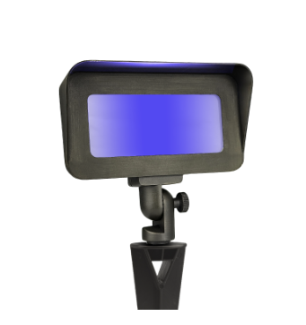 CLS E02B solid brass flood light in antique bronze