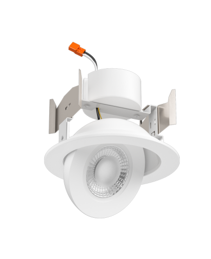 ELCO EL456CT5W 4in LED floating adjustable eyeball insert with 5-CCT selectable switch white finish