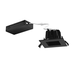 ELCO ERT487CT5BB 4in square LED high lumen reflector insert with 5-CCT and 3-lumen selectable switch, black finish