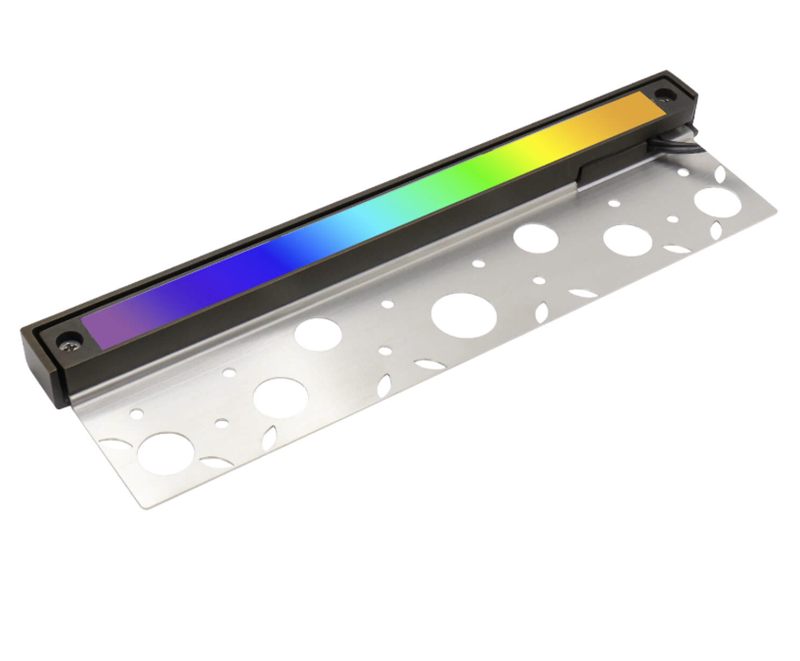 CLS HL12B-R RGB Bluetooth hardscape light in light bronze