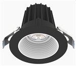 Lotus JXL-COB02-R09W 2in 9W LED recessed downlight, 5-CCT selectable, black trim, white baffle