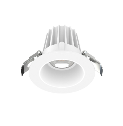 Lotus JXL-COB02-R09W 2in 9W LED recessed downlight, 5-CCT selectable, white trim, smooth reflector