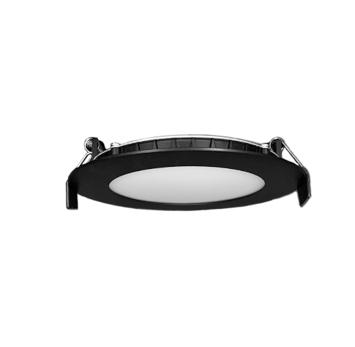 Lotus LB4R/30K/BK 4in 11W LED super thin recessed downlight, 3000K, black trim, smooth reflector