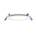Lotus LB4R/32K/WH 4in 11W LED super thin recessed downlight, Dim To Warm 3000K-2000K, white trim, smooth reflector