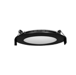 Lotus LB4R/41K/BK 4in 11W LED super thin recessed downlight, 4100K, black trim, smooth reflector