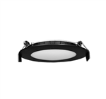 Lotus LB4R24V/41K/BK 4in 11W 24V DC LED super thin recessed downlight, 4100K, black trim, smooth reflector