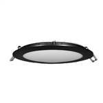 Lotus LB6R/30K/BK 6in 14W LED super thin recessed downlight, 3000K, black trim, smooth reflector