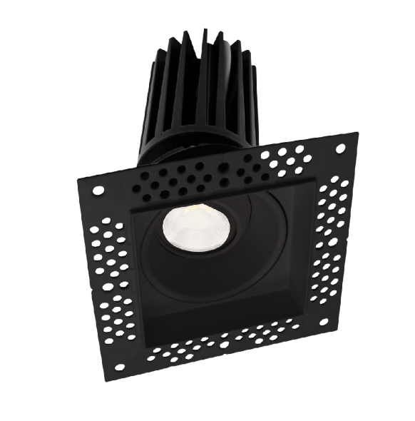 Lotus LED-2-S11W-5CCT-BK-EY-T-SQ 2 inch trimless gimbal downlight