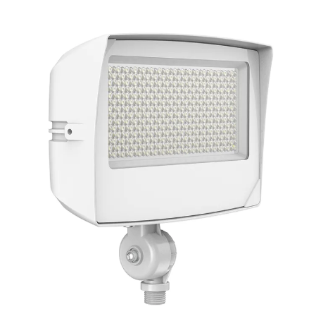 Westgate LF4MAX medium LED flood light with selectable wattage and color temperature white finish