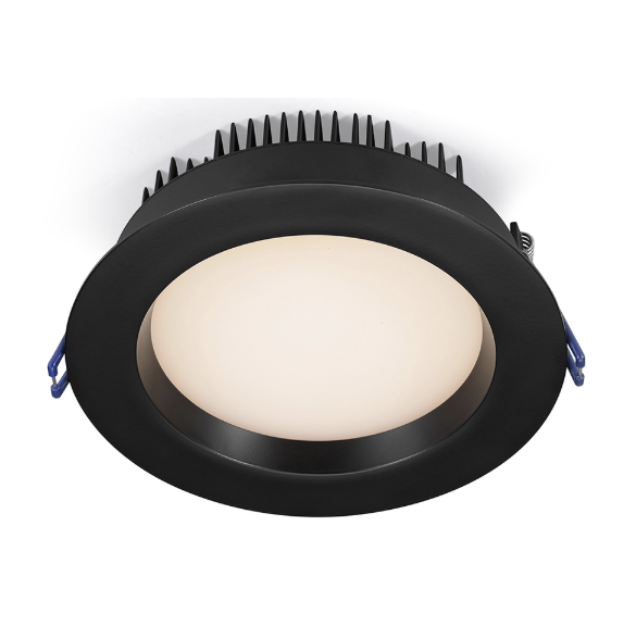 Lotus LL6R-40K-BK 6in slim LED downlight 17W 4000K canless recessed light black finish