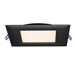Lotus LL6S-27K-BK 6in 17W LED super thin recessed downlight, 2700K, black trim, smooth reflector