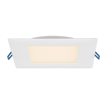 Lotus LL6S-40K-WH 6in 17W LED super thin recessed downlight, 4000K, white trim, smooth reflector