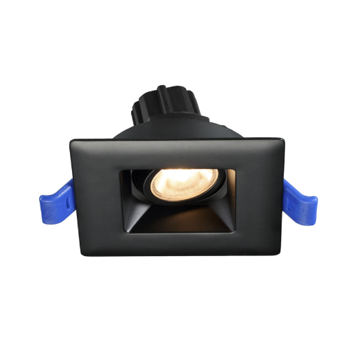 Lotus LSG2-30K-HO-BK 2 in slim LED downlight with 3000K Color Temperature, black finish