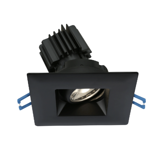 Lotus LSG3-50K-BK-15D 3 in slim LED downlight with 5000K Color Temperature, 15 Degree Beam Angle, black finish