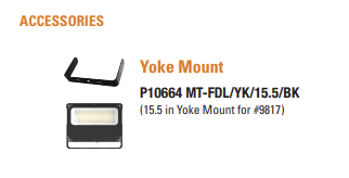 NaturaLED P10664 - MT-FDL/YK/15.5/BK