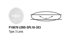 NaturaLED P10678 - LENS-SPL16-3X3