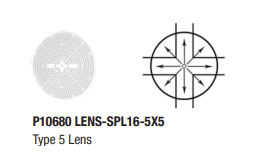 NaturaLED P10680 - LENS-SPL16-5X5