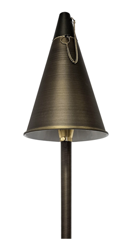CLS PL77B solid brass path light in light bronze
